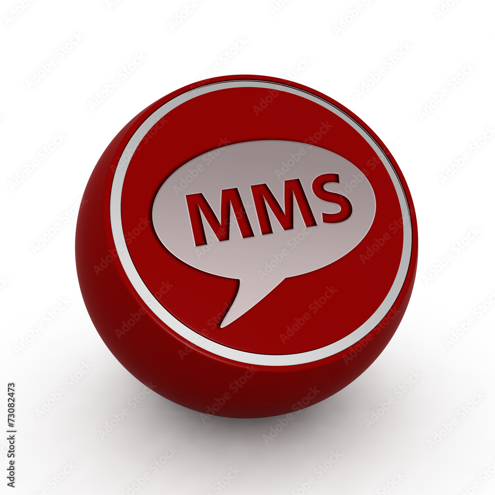 mms circular icon on white background mms circular icon on white background