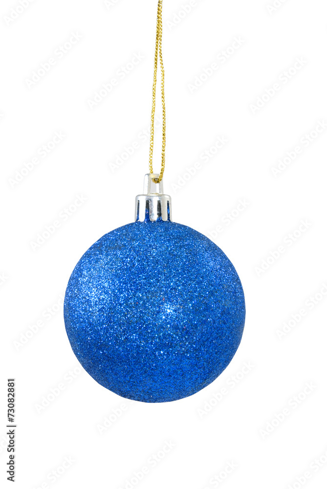 Isolated image of a Christmas ball closeup Isolated image of a Christmas ball closeup