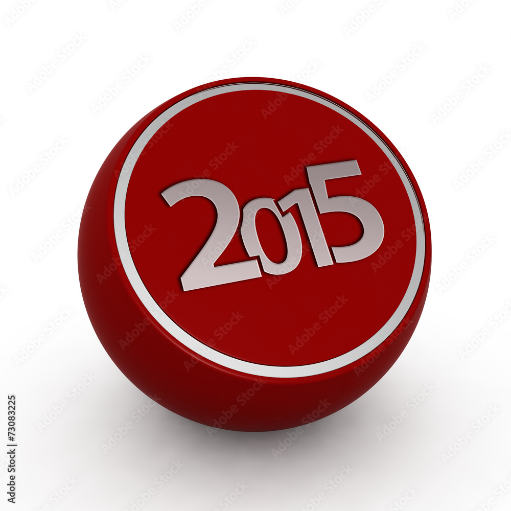 2015 circular icon on white background 2015 circular icon on white background