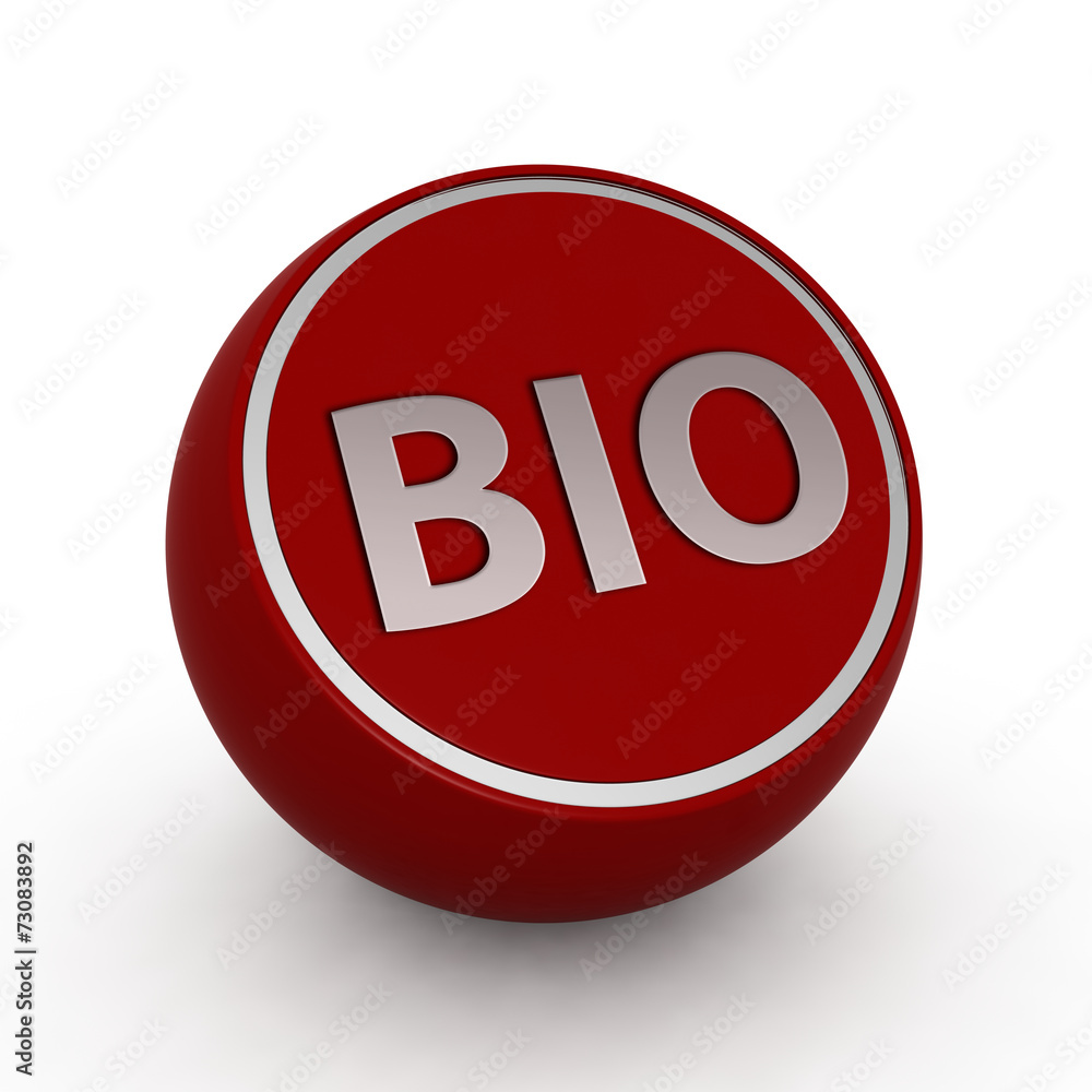 Bio circular icon on white background Bio circular icon on white background