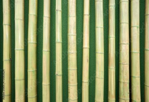 Bambus als Wanddekoration
