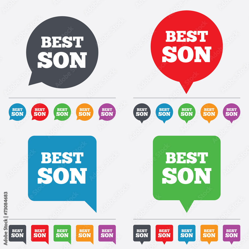 Best son sign icon. Award symbol. Best son sign icon. Award symbol.