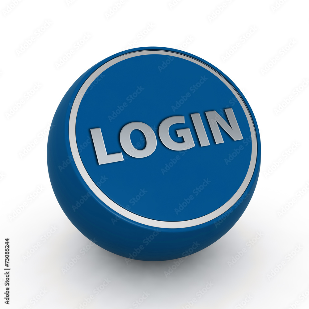 login circular icon on white background login circular icon on white background