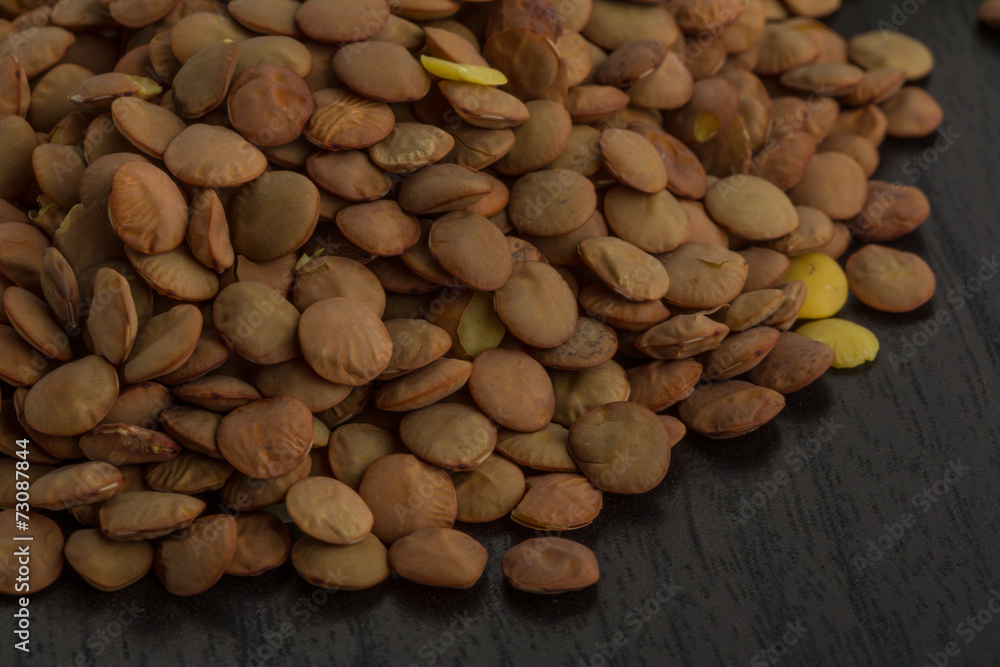 Raw lentils Raw lentils