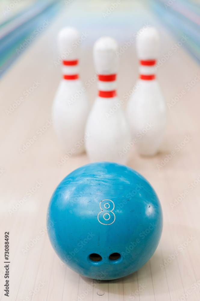 Pins and ball are great team. Pins and ball are great team.