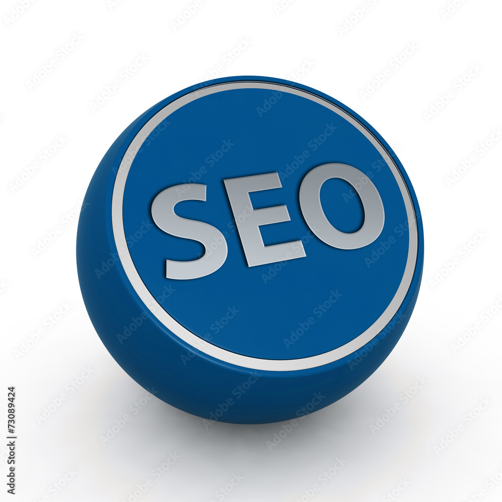 Seo circular icon on white background Seo circular icon on white background