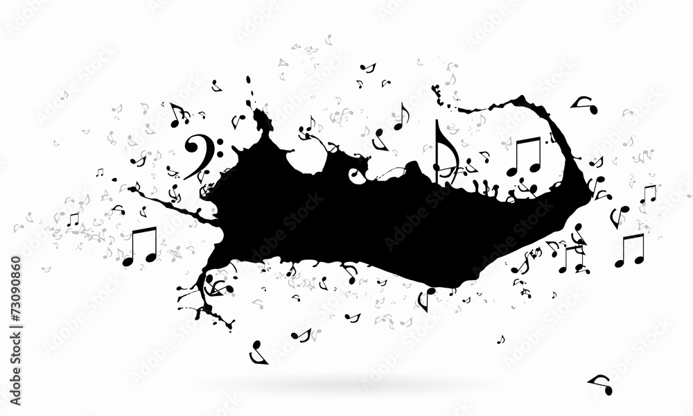 Naklejka premium Music concept
