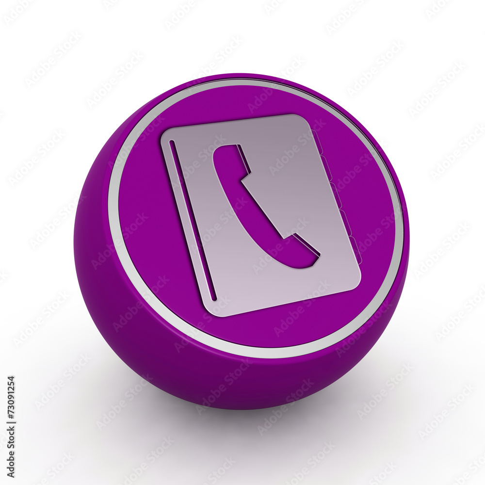 phonebook circular icon on white background phonebook circular icon on white background