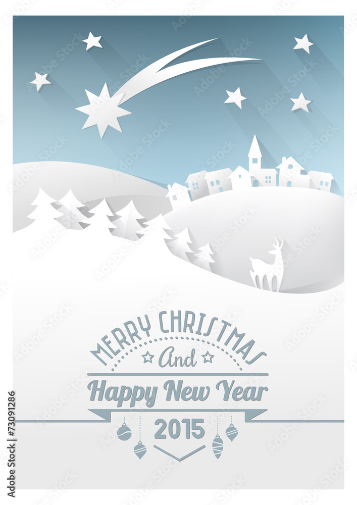 Christmas paper card