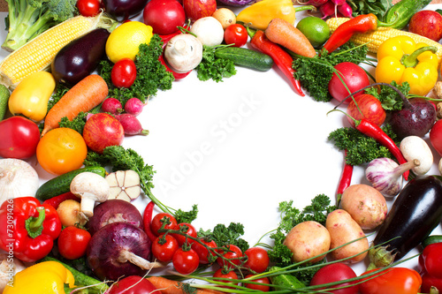 Circle of vegetables