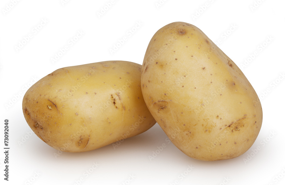 Potatoes isolated on white background with clipping path Potatoes isolated on white background with clipping path