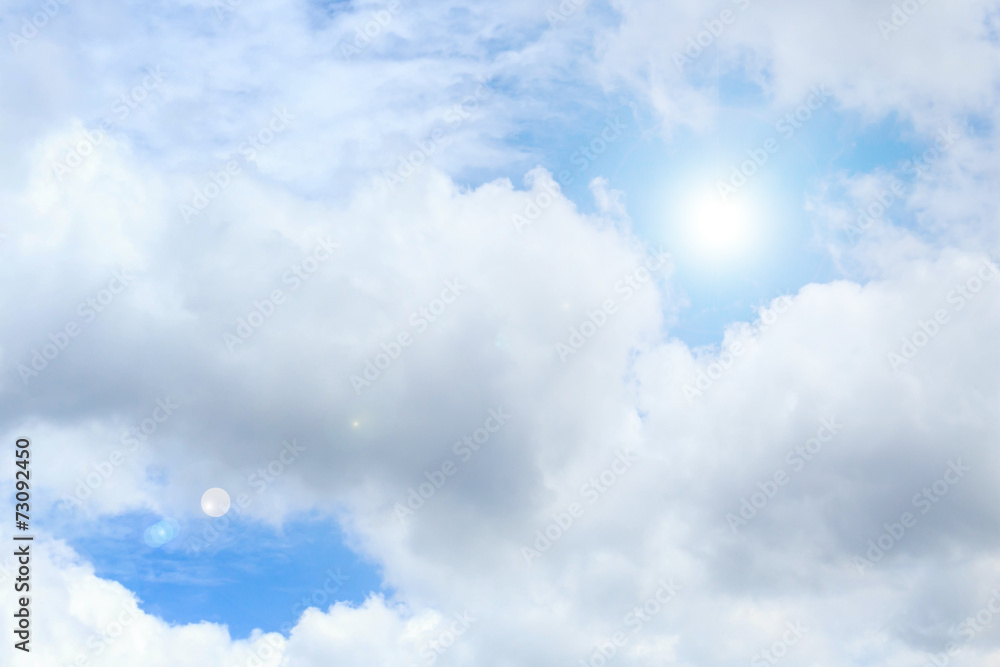 Obraz premium clouds and sun.