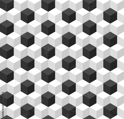 Geometric seamless background with cubes