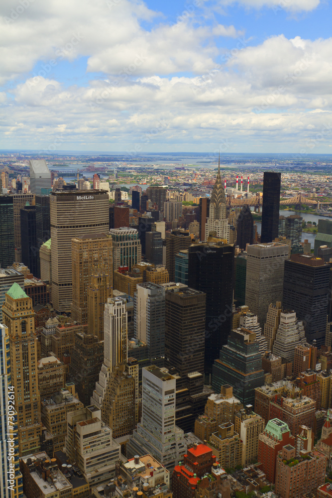 Aerial views of New York City, USA