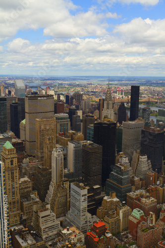 Aerial views of New York City  USA