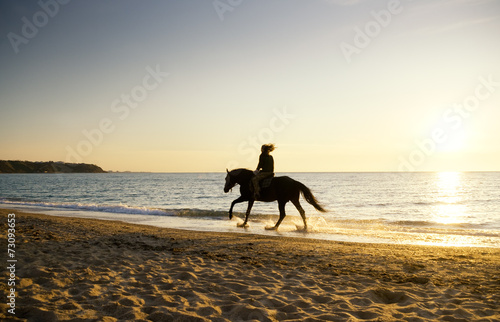 wooman on horseback © Andrii Salivon