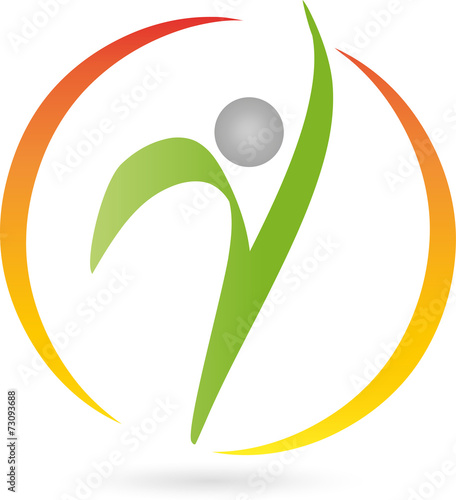 Logo, Mensch, Fitness, Physiotherapie, Heilpraktiker
