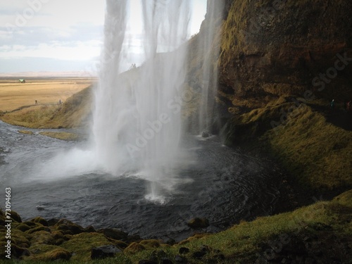 Into Icelandic waterfall