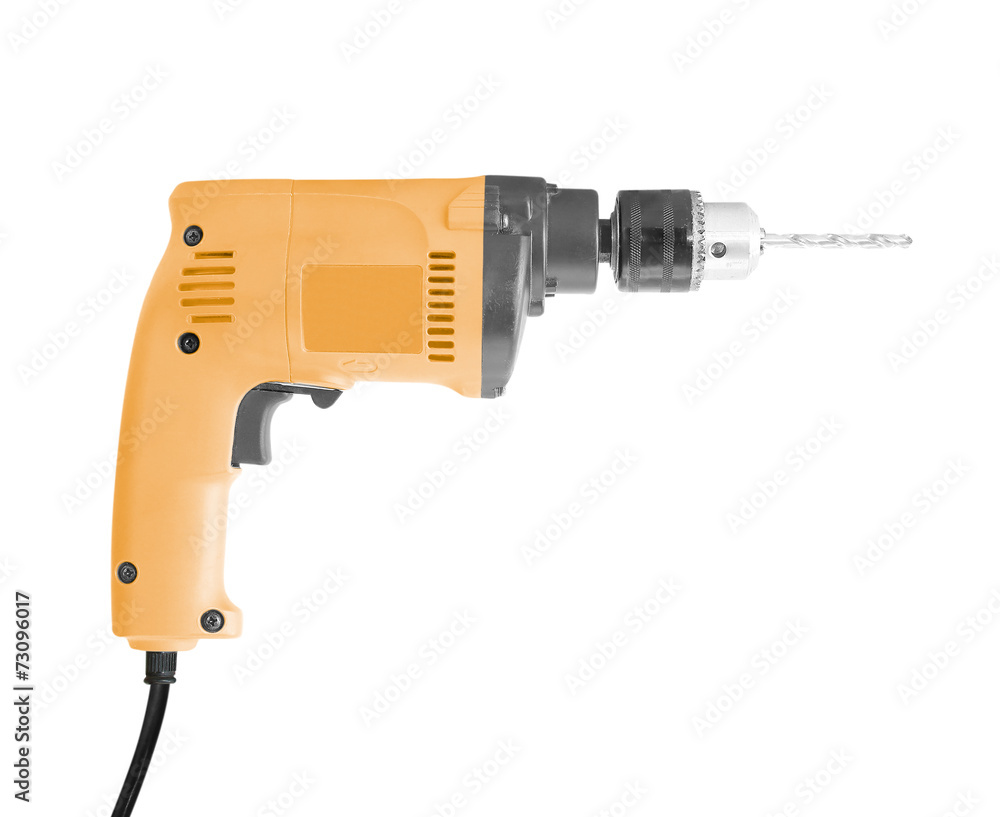 Drill machine isolated on white background Drill machine isolated on white background