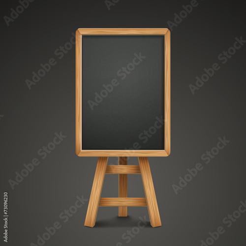 blank blackboard or sandwich board
