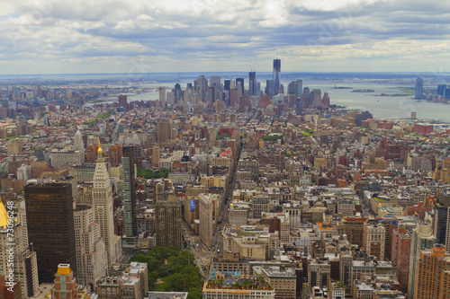 Aerial vews of New York City  USA