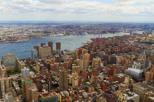Sticker Aerial vews of New York City, USA