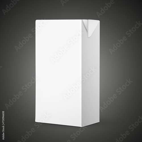 blank drink carton package