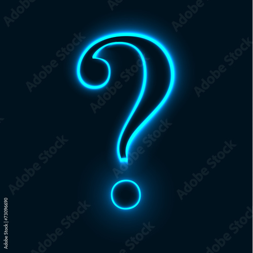 shiny question mark