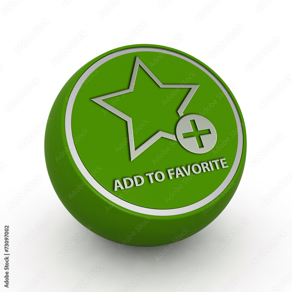 Favorite circular icon on white background Favorite circular icon on white background