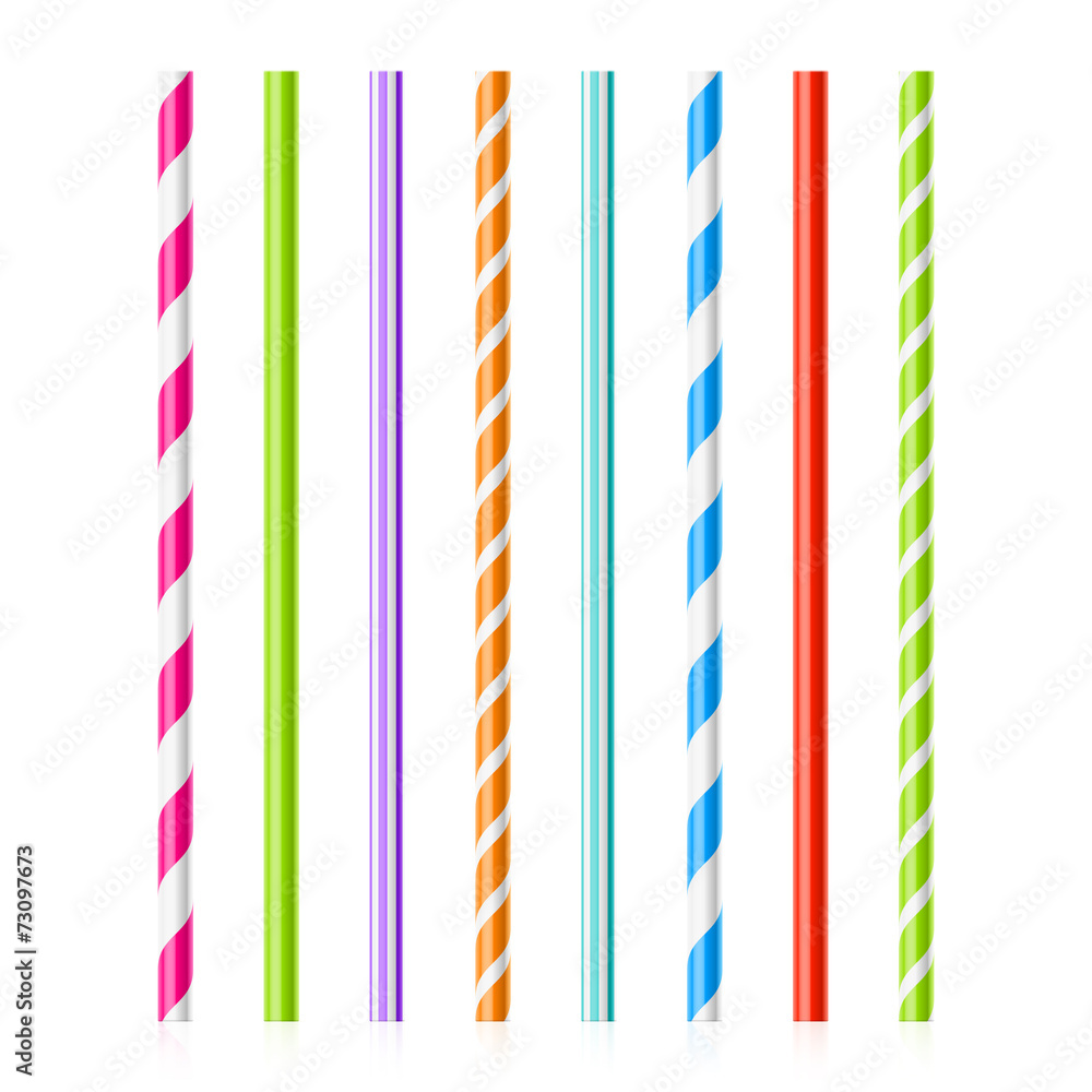 Colorful drinking straws Colorful drinking straws