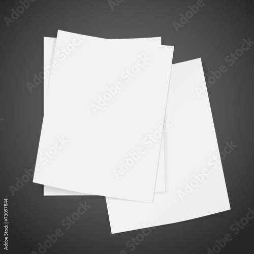 blank stack of paper