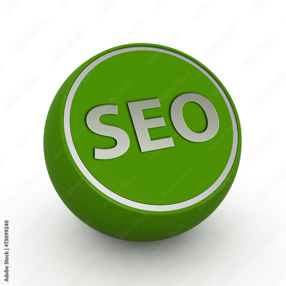 Seo circular icon on white background Seo circular icon on white background