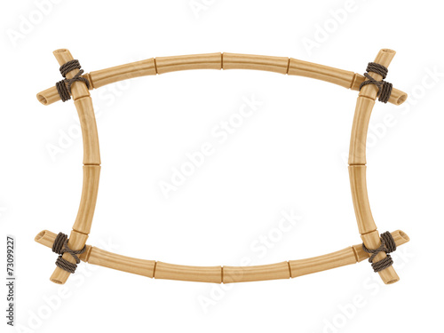 render of a bamboo frame, isolated on white