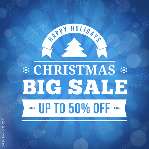 christmas big sale background