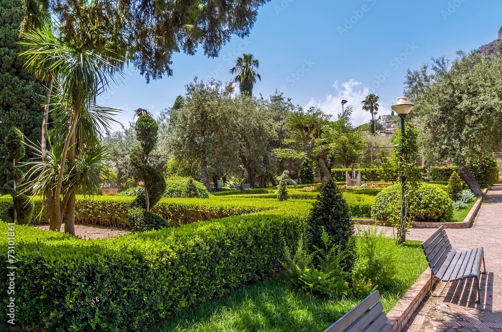 Villa Communale in Taormina, Sicily.