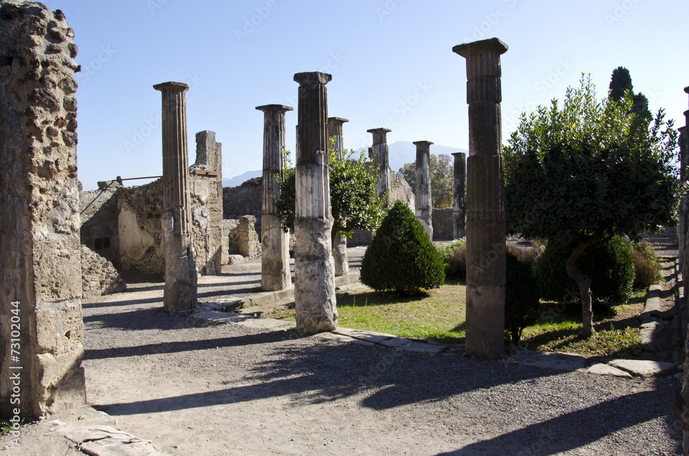 Ancient ruins of Pompei (Naples, Italy)
