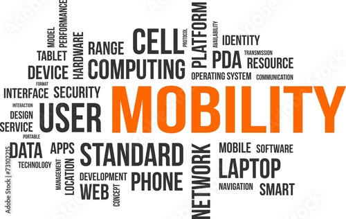 word cloud - mobility