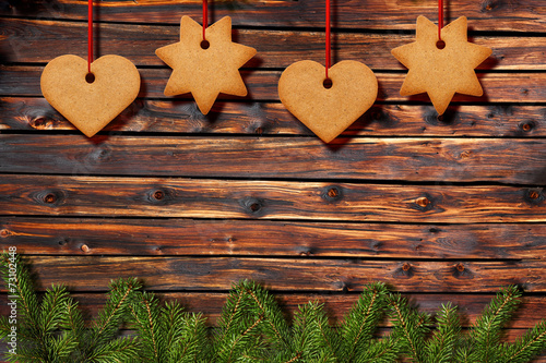 Lebkuchen vor Holz