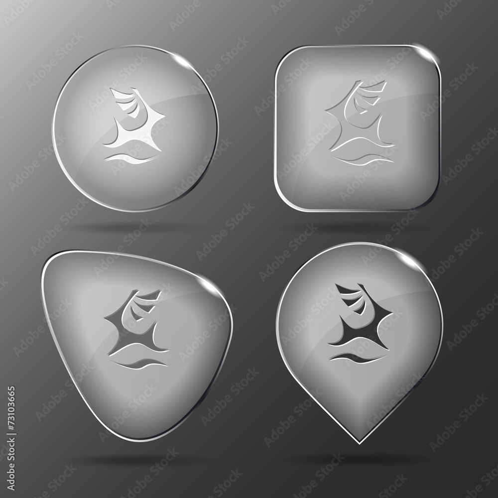 Deer. Glass buttons. Vector illustration. Deer. Glass buttons. Vector illustration.