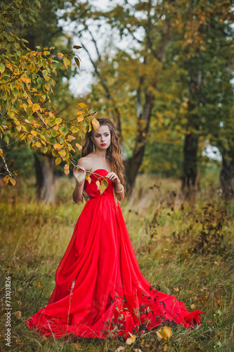 The girl in a red dress 1291.