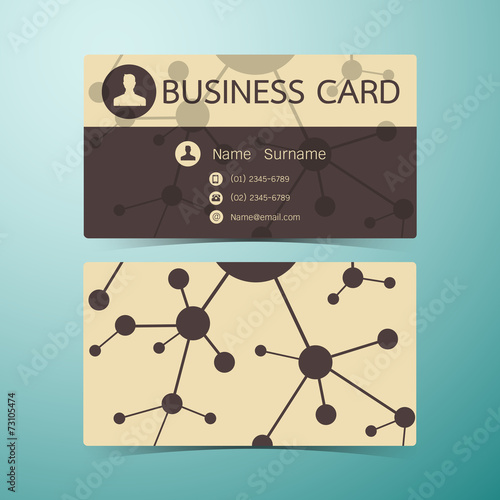 Business Cards atom brown d...
