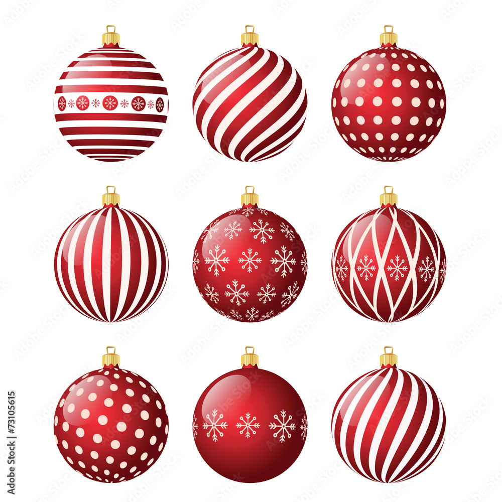 Set of christmas balls Set of christmas balls