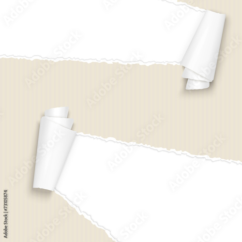 ripped open paper brown cardboard