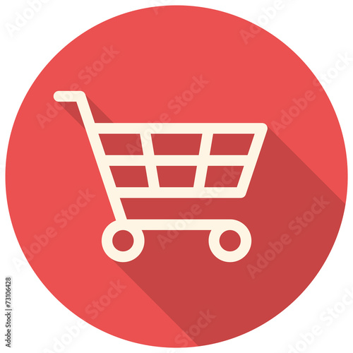 Shopping cart icon Fototapet