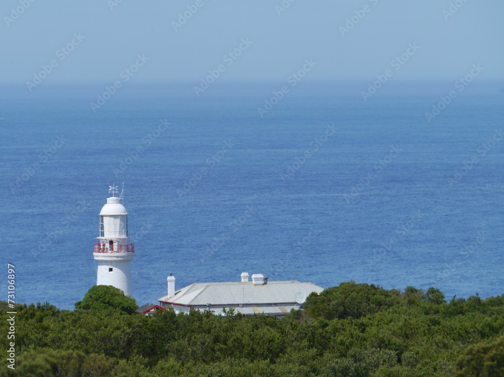 Cape Otway Lighthouse on Cape Otway in Australia