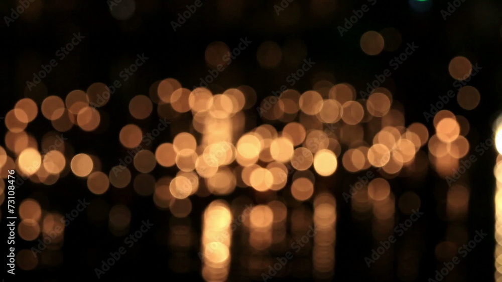 De focused, bokeh or blur candle lighting abstract Background.