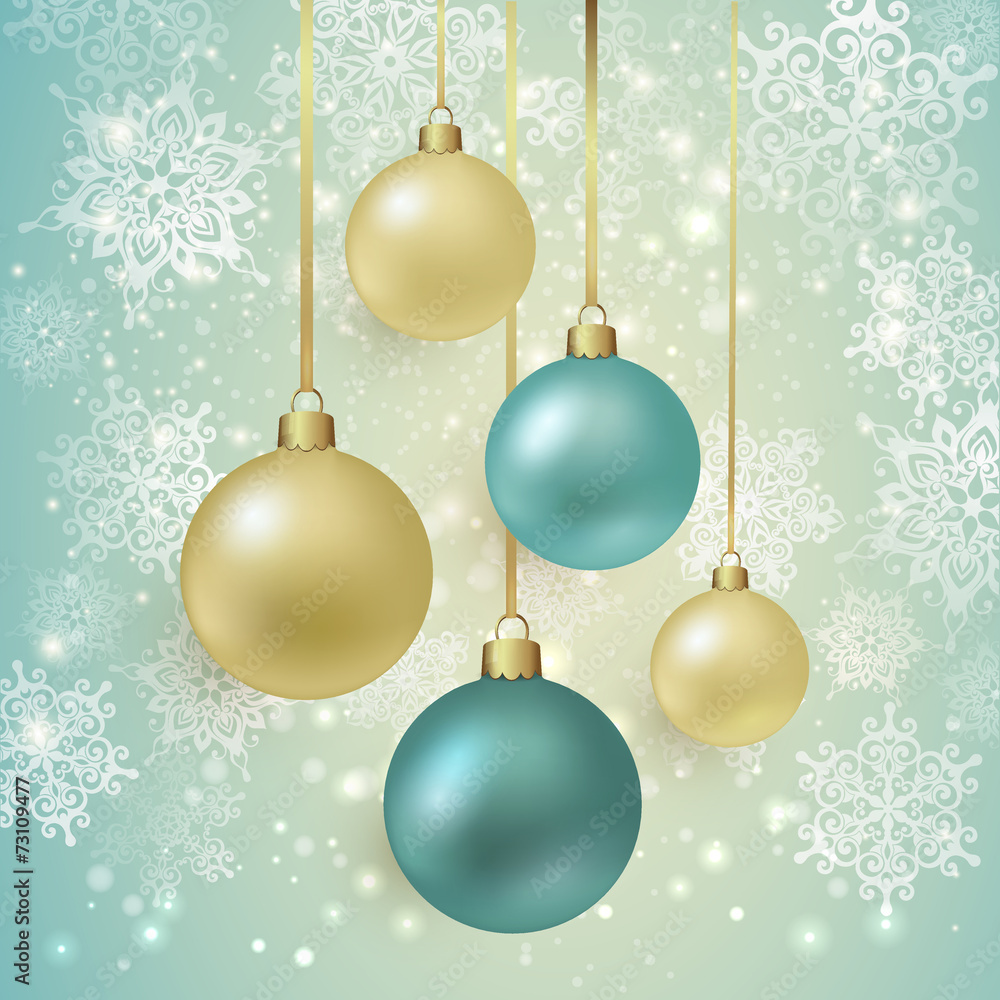 Background with Christmas balls. Background with Christmas balls.