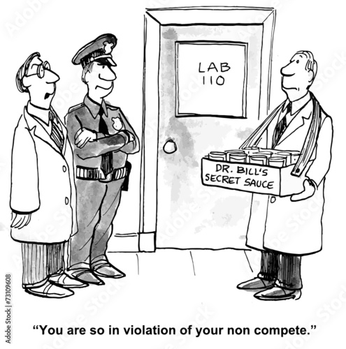 "You are so in violation of your non compete."