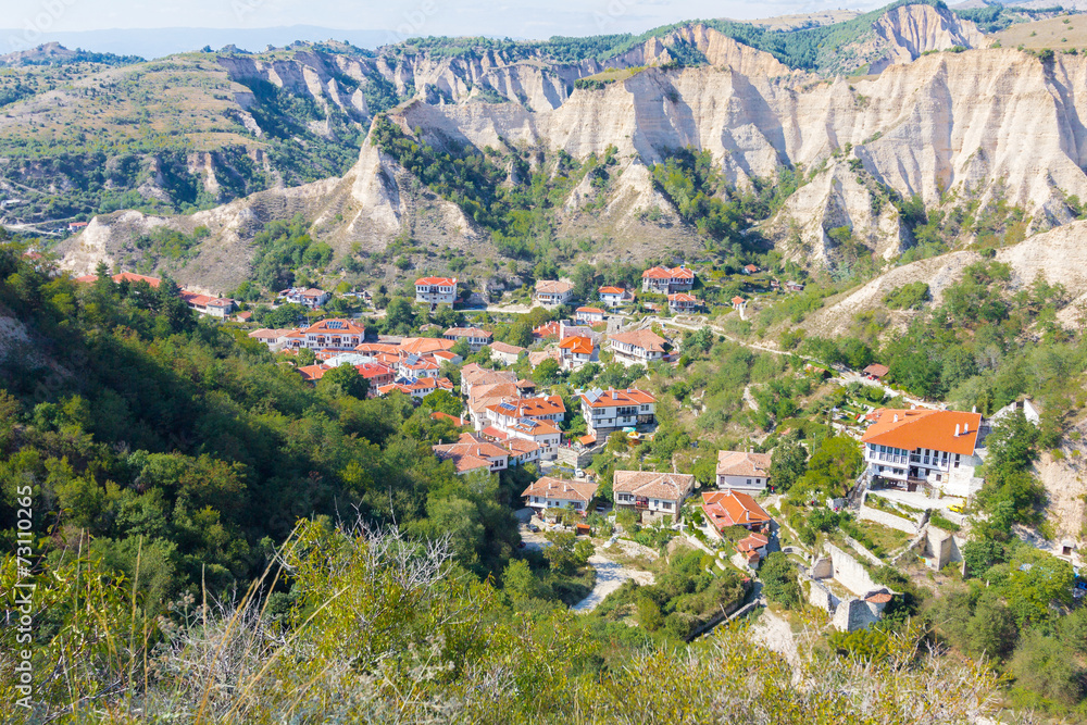 Mountain town Melnik, Bulgaria. 