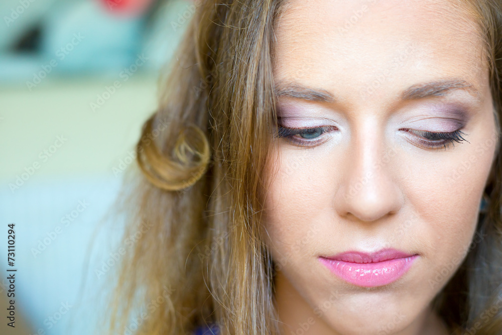 Naklejka premium Brides makeup